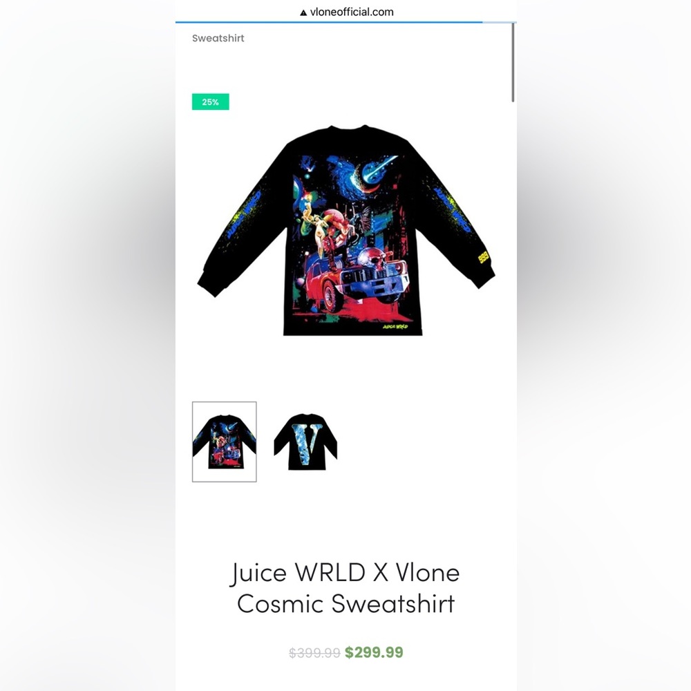 Juice WRLD X Vlone Cosmic Long Sleeve